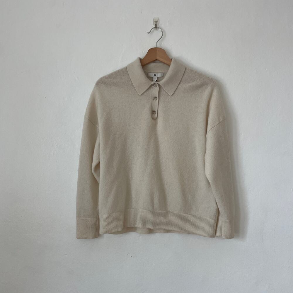 Banana Republic – Brushed Cashmere Sweater Polo